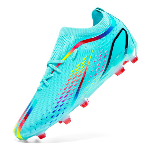Buy green Men / Women Messi Style Low Ankle Soccer Cleats for Lawn or Artificial Grass