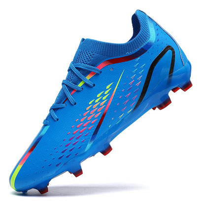 Men/Women Messi Style Low Ankle Soccer Cleats for Lawn or Artificial Grass