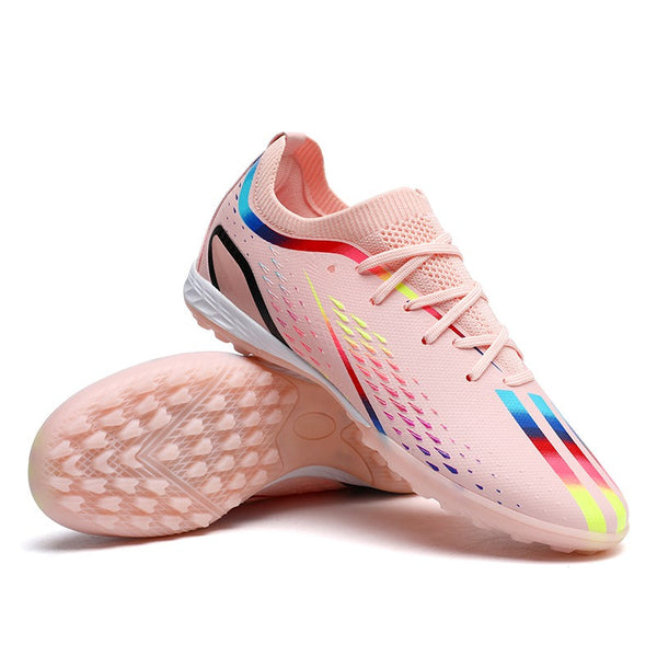 Youth Pink Turf Soccer Shoes for Training or Games - 1
