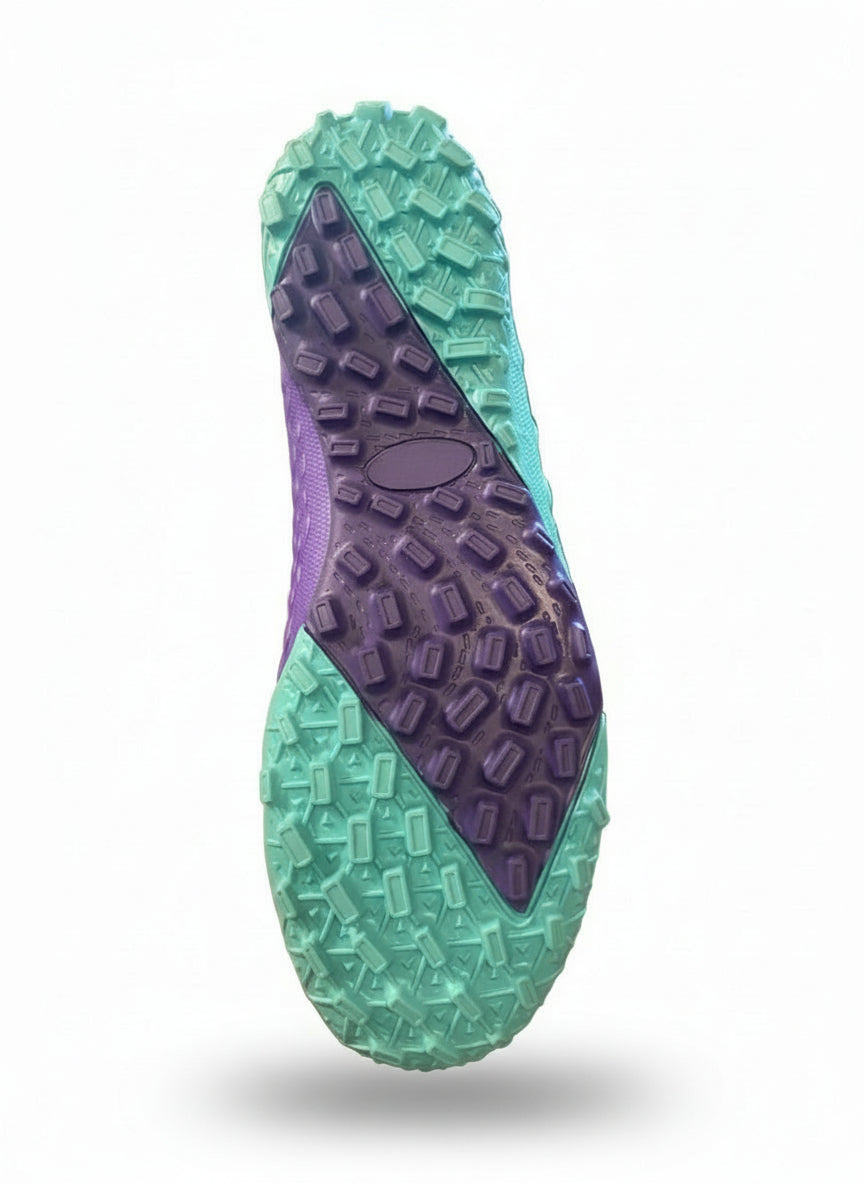 Men/Women High Ankle Turf Shoes Indoor, AG, and Synthetic Field - Purple