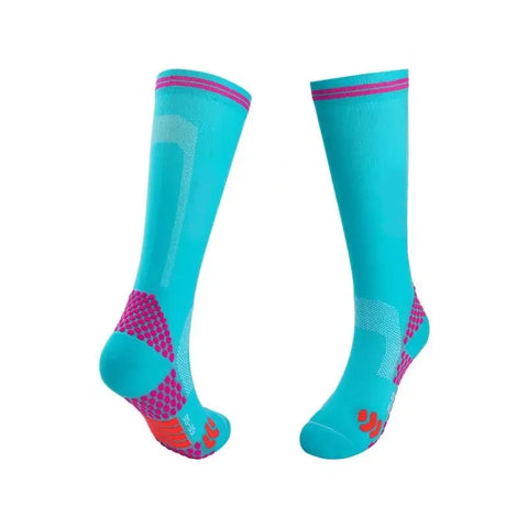 Buy light-blue Tych3L Compression Socks for Baseball Soccer Lacrosse Football Softball