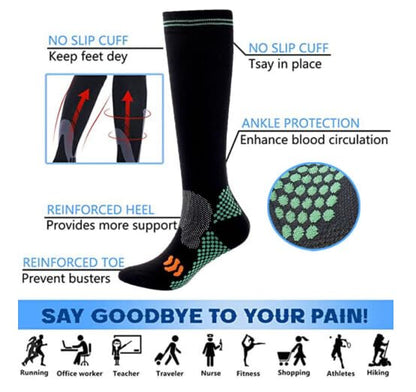 Lafasa Compression Socks for Baseball Soccer Lacrosse Football Softball