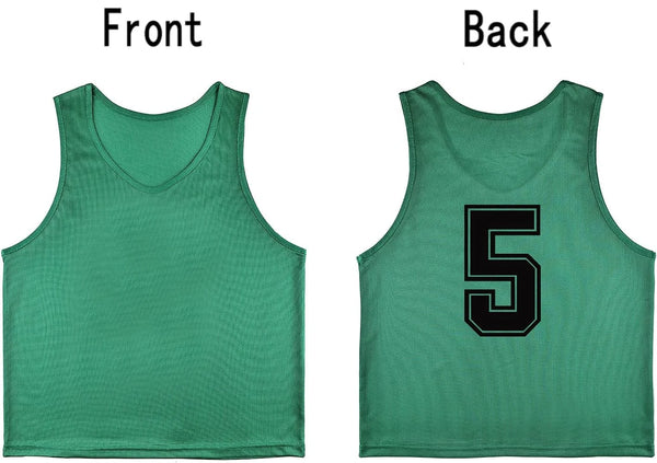 Tych3L 12 Pack of Numbered Jersey Bibs Scrimmage Training Vests for all sizes. - 26