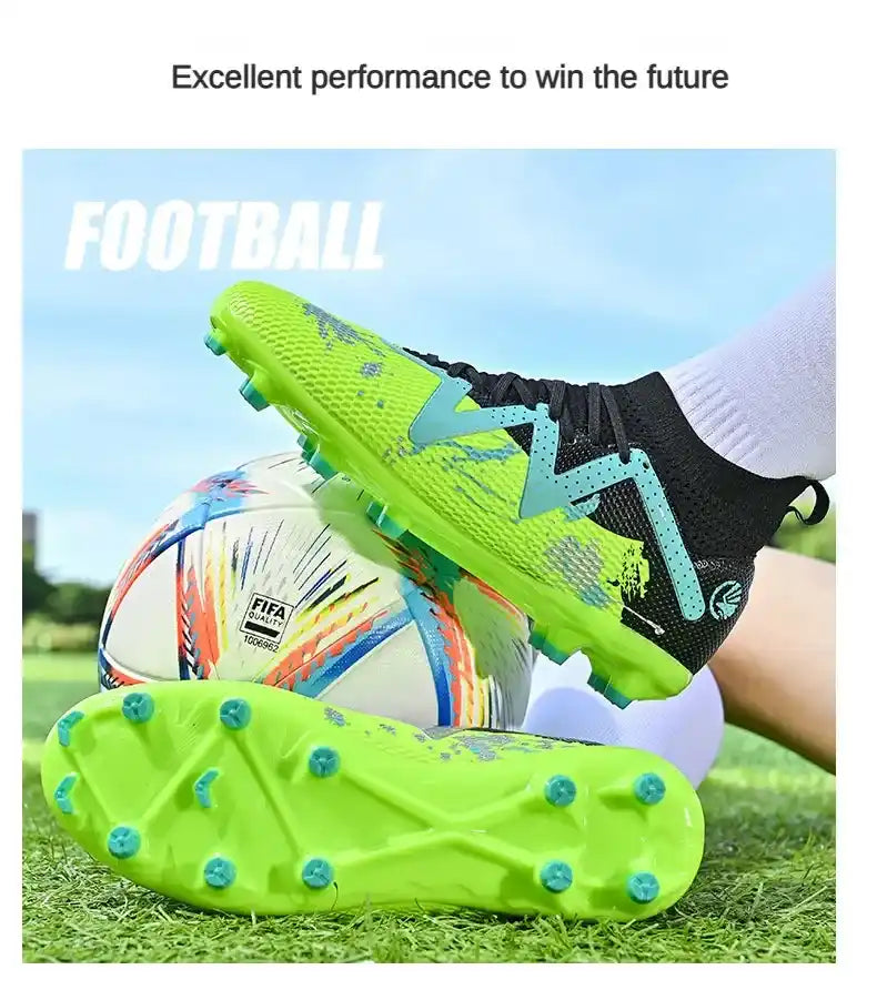 Men / Women Soccer Cleats  Neymar Style High ankle Artificial Grass or Indoor