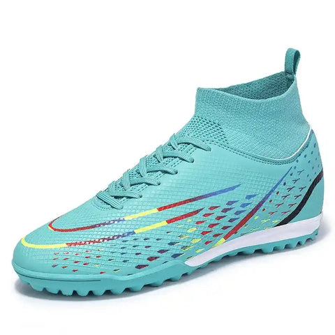 Comprar moon Woman / Men Turf Soccer Shoes Messi High Ankle For Lawn and Turf. Games or Training