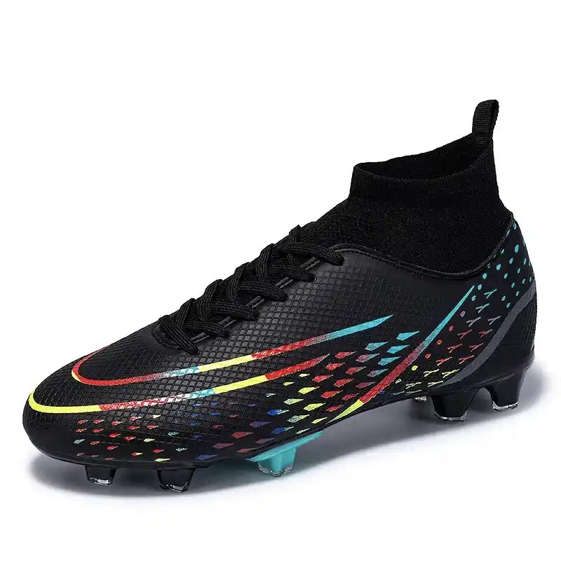 Buy black Kids / Youth Soccer Cleats Messi High Ankle For Lawn and Turf
