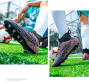 Woman / Men  Soccer Cleats CR07 High Ankle LightWeight For Lawn and Turf. - 10
