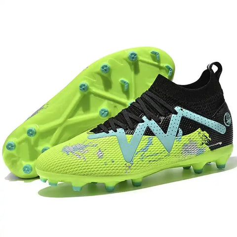 Buy green Kid / Youth Soccer Cleats  Neymar Style. For Firm Ground or Artificial Grass