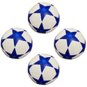 Pack of 10 Training or Game Soccer Balls Size 5 Blue White - 3