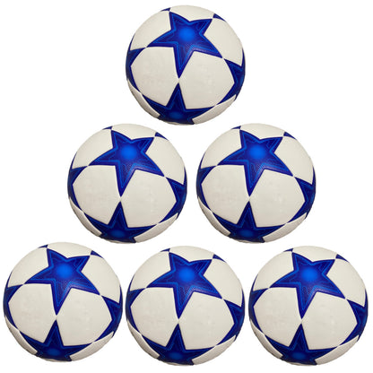 Soccer Ball Size 5 Champions League Blue White  - (Pack of 4, 6 or 10)