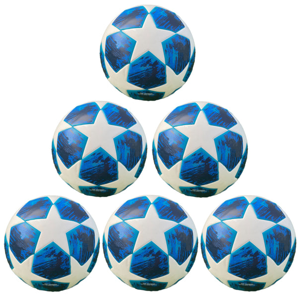 Pack of 10 Training Soccer Balls Size 5 Training Dark Blue - 2