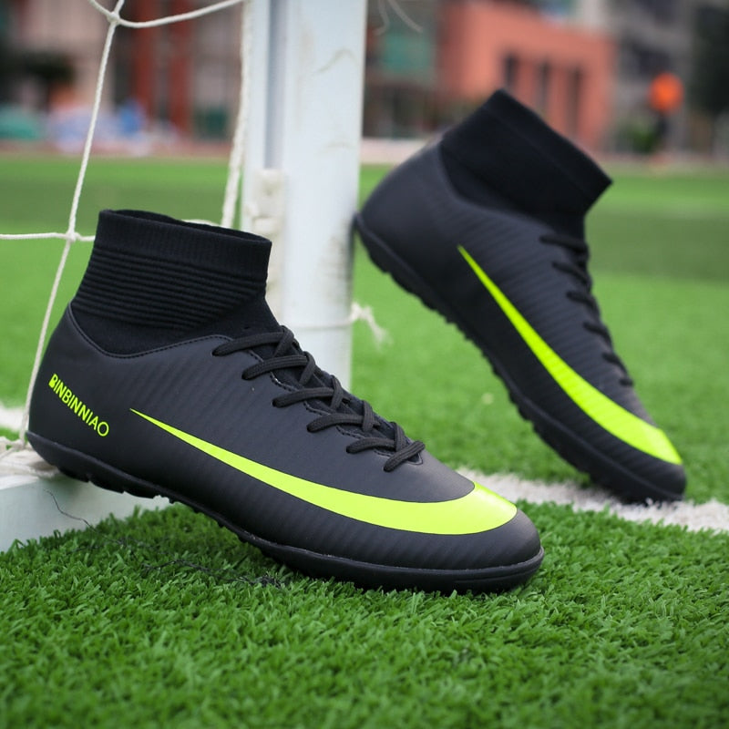 Binbinniao Lacrosse or Soccer Boots for Boys Girls for Turf or Artificial Grass Standind