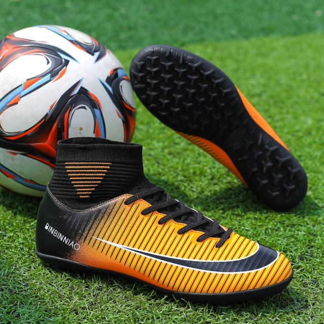 Buy orange-yellow Men / Women Lacrosse or Soccer Boots for Turf or Artificial Grass