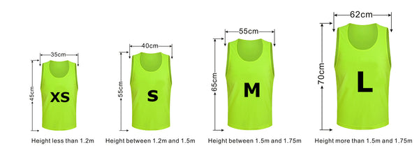 Tych3L 6 Pack of Jersey Bibs Scrimmage Training Vests for all sizes. - 29