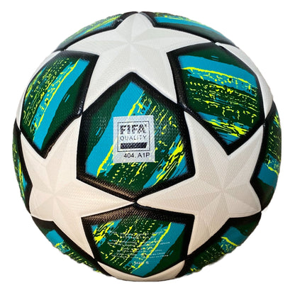 Champions League Soccer Ball Green White