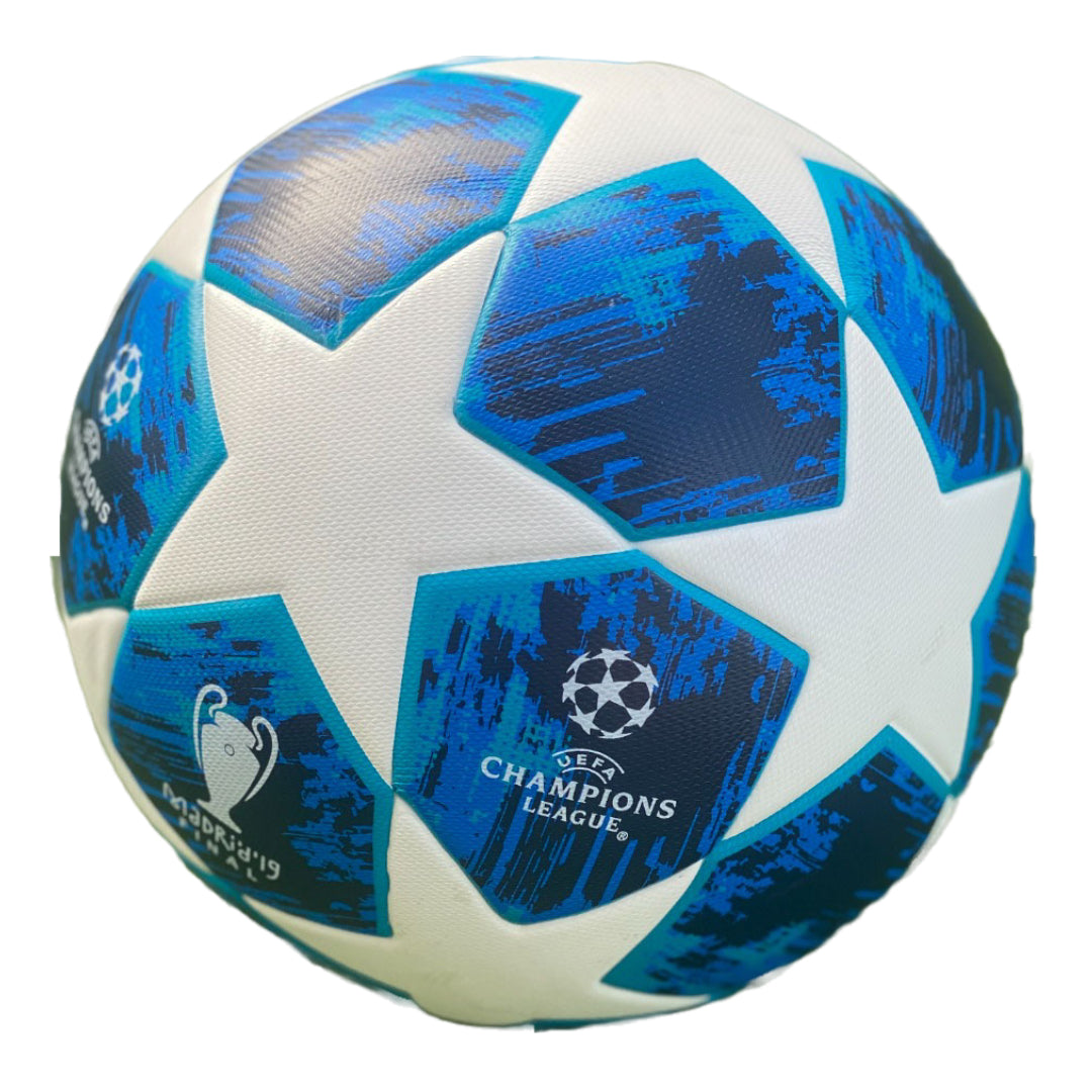 Tych3L Size 5 High Quality Soccer Ball Champions League Light Blue White