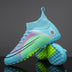 Green soccer shoes turf high ankle