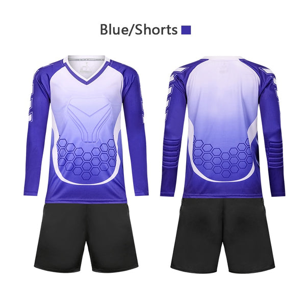 Football Goalkeeper Jersey,Long Sleeve Shirts+Trousers Set, for Men/Women