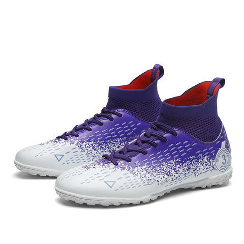 Comprar purple Kids / Youth High Ankle Turf Shoes: Artificial Grass, Indoor, and Synthetic Explorations