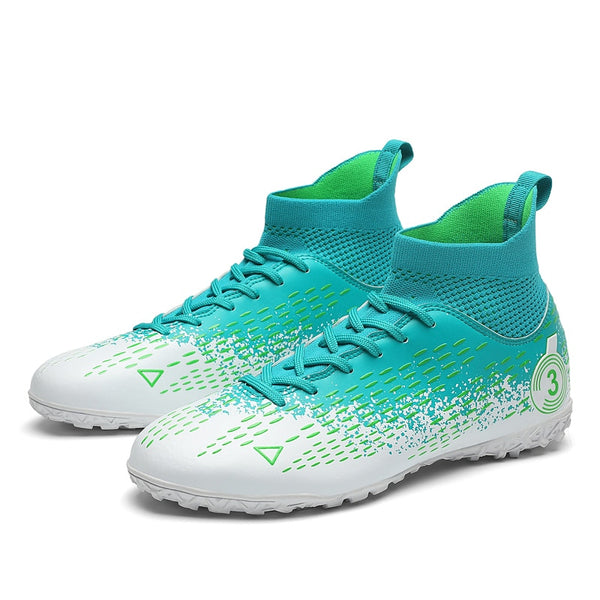 Kids / Youth High Ankle Turf Shoes: Artificial Grass, Indoor, and Synthetic Explorations - 4
