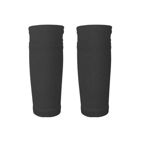 Buy black Soccer Football Protective Socks Shin Guard Pads Leg Sleeves Football Support Sock Calf