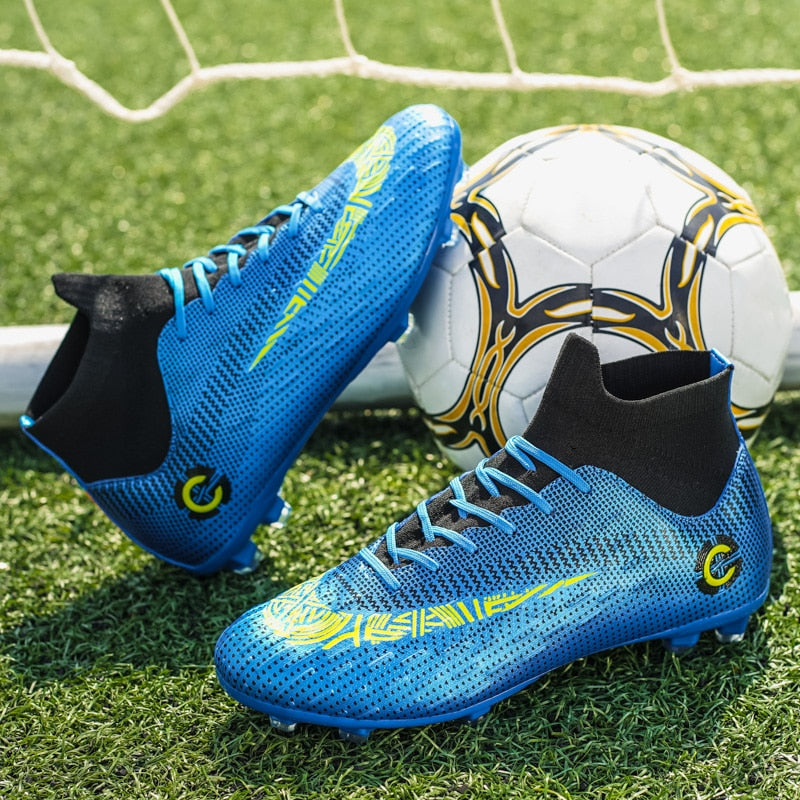 Ankle Protection Soccer Football Softball Baseball Cleats for Artificial Grass , Lawn or Indoor