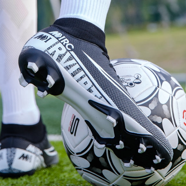 Buy black Men / Women Super Lightweight Soccer Cleats for Turf and Lawn